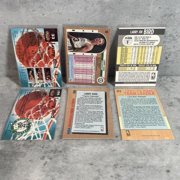 PREMIUM LOT Larry Bird 1990 1991 1992 Upper Deck Fleer Stadium Club - Picture 8 of 8